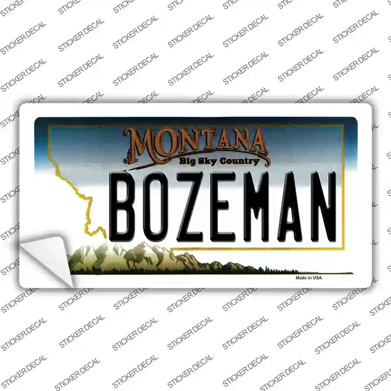 Bozeman Montana State Novelty Sticker Decal