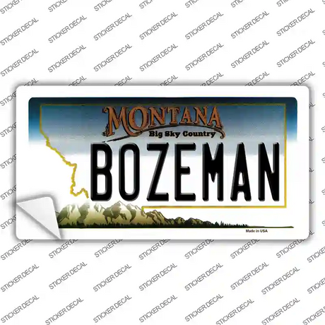 Bozeman Montana State Novelty Sticker Decal