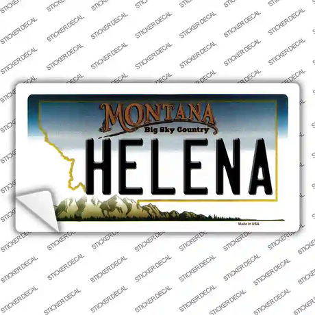 Helena Montana State Novelty Sticker Decal