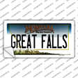 Great Falls Montana State Novelty Sticker Decal
