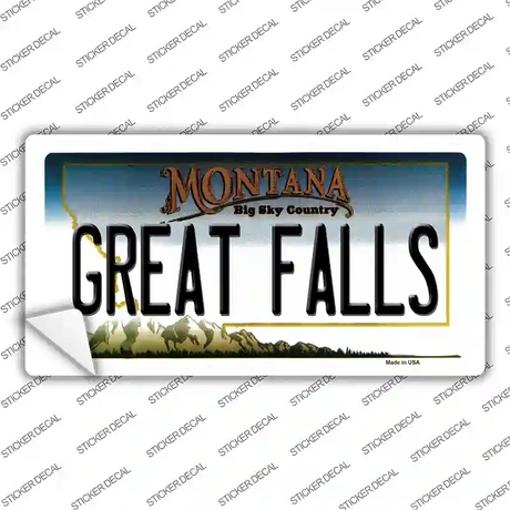 Great Falls Montana State Novelty Sticker Decal