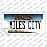 Miles City Montana State Novelty Sticker Decal