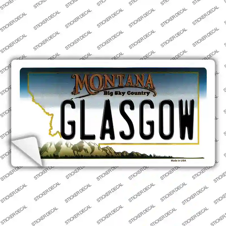 Glasgow Montana State Novelty Sticker Decal