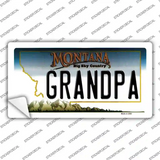 Grandpa Montana State Novelty Sticker Decal