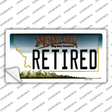 Retired Montana State Novelty Sticker Decal