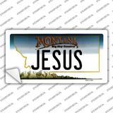 Jesus Montana State Novelty Sticker Decal