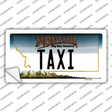 Taxi Montana State Novelty Sticker Decal