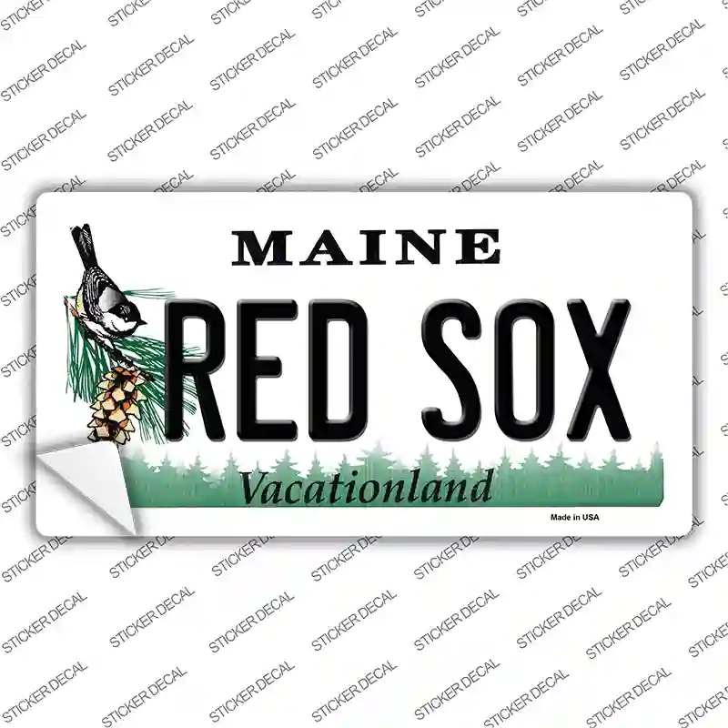Red Sox Maine Novelty Sticker Decal