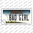 Bad Girl Montana State Novelty Sticker Decal