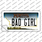 Bad Girl Montana State Novelty Sticker Decal