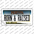 Born and Raised Montana State Novelty Sticker Decal
