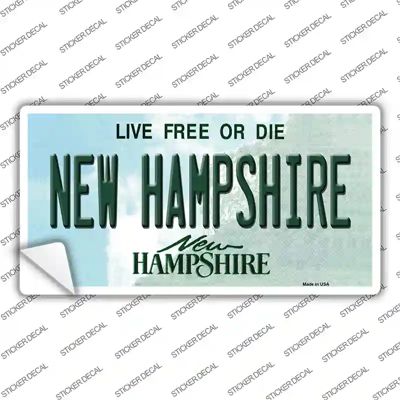 New Hampshire State Novelty Sticker Decal