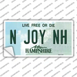 N Joy NH New Hampshire State Novelty Sticker Decal