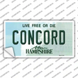 Concord New Hampshire State Novelty Sticker Decal
