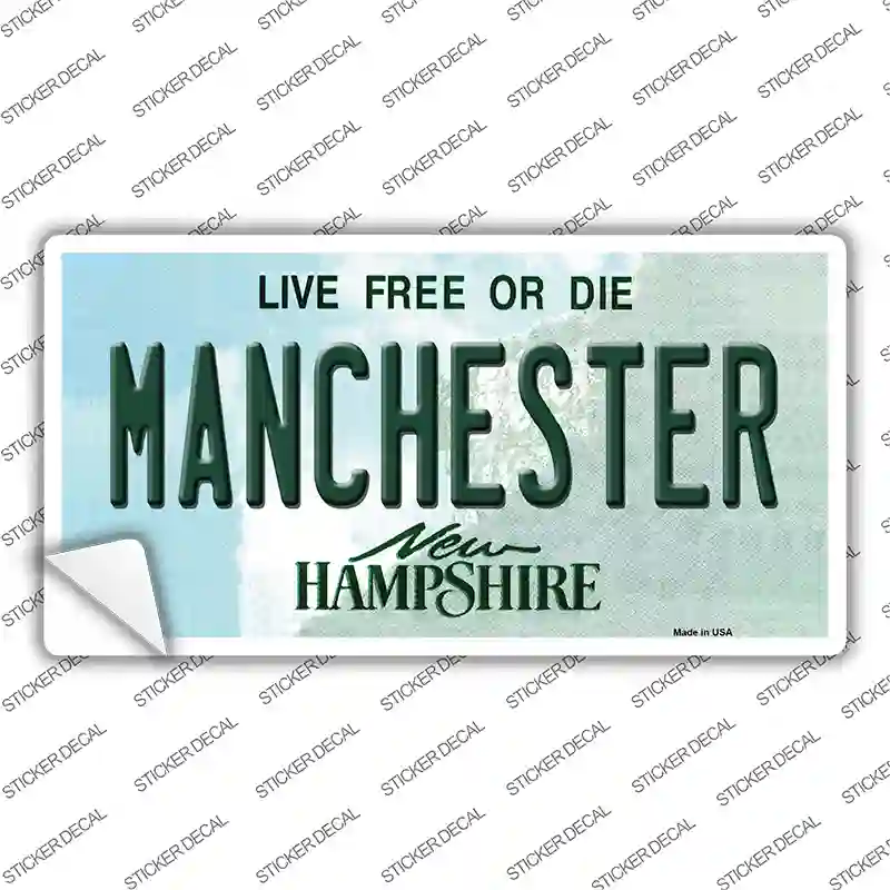 Manchester New Hampshire State Novelty Sticker Decal
