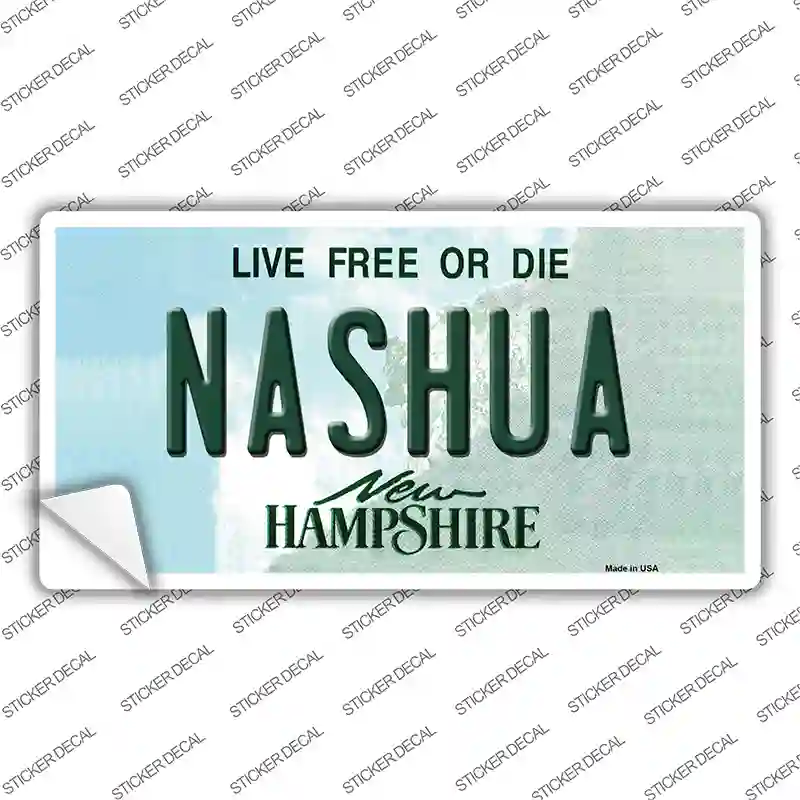 Nashua New Hampshire State Novelty Sticker Decal