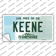 Keene New Hampshire State Novelty Sticker Decal