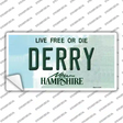Derry New Hampshire State Novelty Sticker Decal