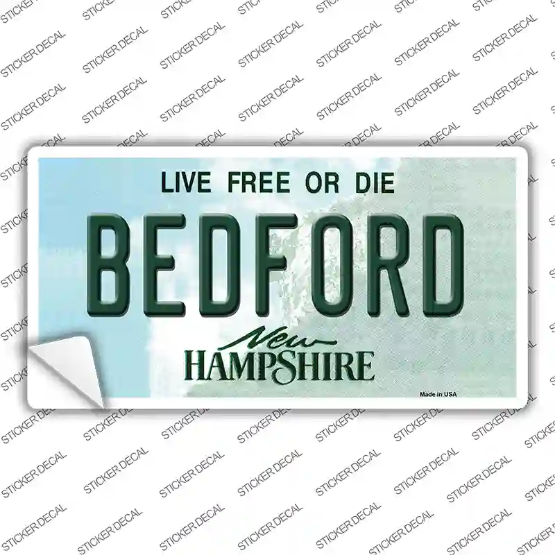 Bedford New Hampshire State Novelty Sticker Decal