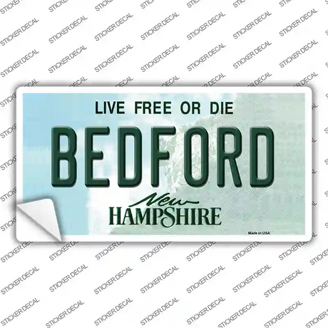 Bedford New Hampshire State Novelty Sticker Decal
