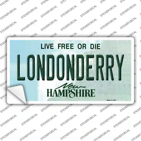 Londonderry New Hampshire State Novelty Sticker Decal