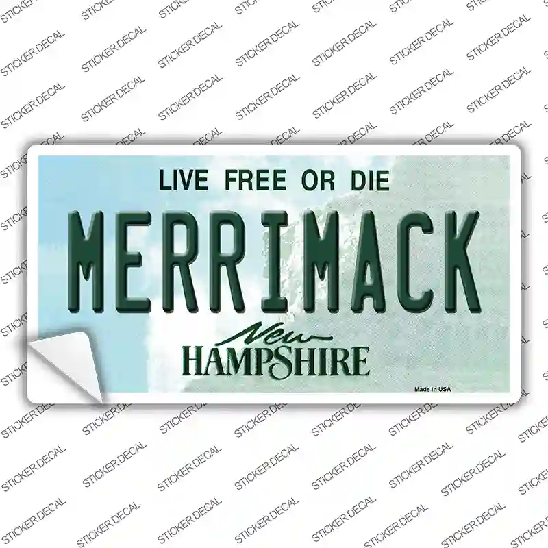 Merrimack New Hampshire State Novelty Sticker Decal