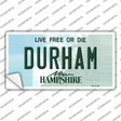 Durham New Hampshire State Novelty Sticker Decal