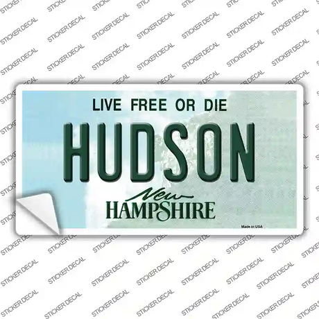 Hudson New Hampshire State Novelty Sticker Decal