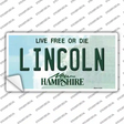 Lincoln New Hampshire State Novelty Sticker Decal