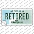 Retired New Hampshire State Novelty Sticker Decal
