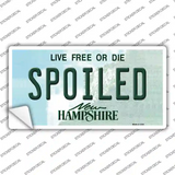 Spoiled New Hampshire State Novelty Sticker Decal