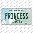 Princess New Hampshire State Novelty Sticker Decal
