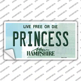Princess New Hampshire State Novelty Sticker Decal