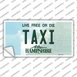Taxi New Hampshire State Novelty Sticker Decal