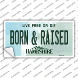 Born and Raised New Hampshire State Novelty Sticker Decal