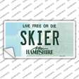 Skier New Hampshire State Novelty Sticker Decal