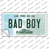 Bad Boy New Hampshire State Novelty Sticker Decal