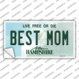 Best Mom New Hampshire State Novelty Sticker Decal