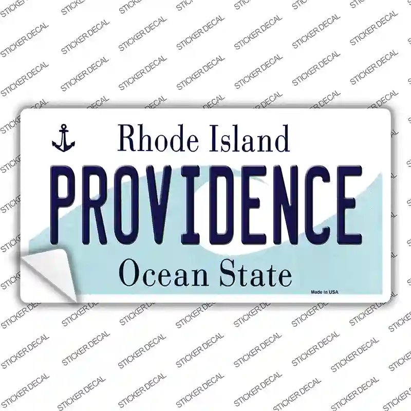 Providence Rhode Island State Novelty Sticker Decal