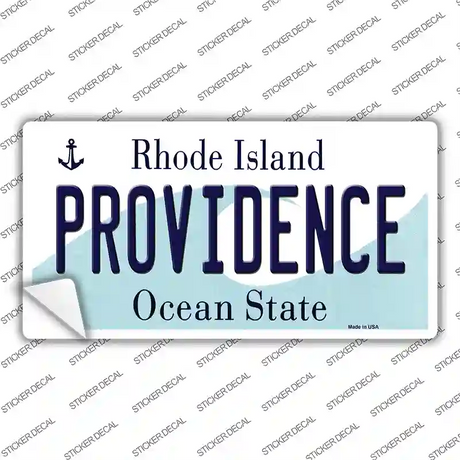 Providence Rhode Island State Novelty Sticker Decal