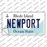 New Port Rhode Island State Novelty Sticker Decal