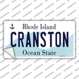 Cranston Rhode Island State Novelty Sticker Decal