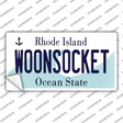 Woonsocket Rhode Island State Novelty Sticker Decal