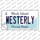 Westerly Rhode Island State Novelty Sticker Decal