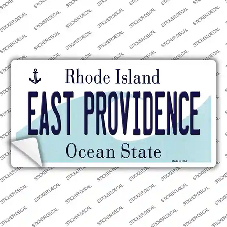 East Providence Rhode Island State Novelty Sticker Decal