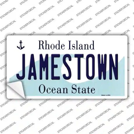 Jamestown Rhode Island State Novelty Sticker Decal