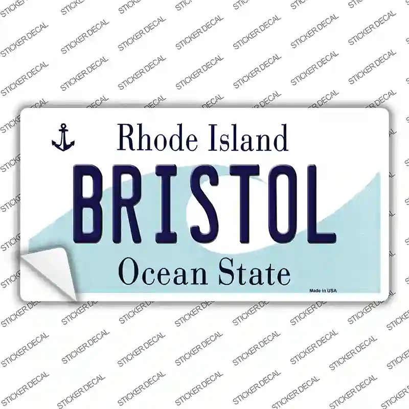 Bristol Rhode Island State Novelty Sticker Decal
