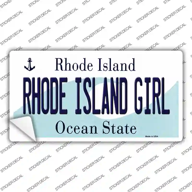 Rhode Island Girl Rhode Island State Novelty Sticker Decal