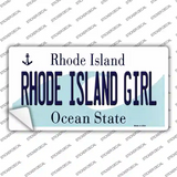 Rhode Island Girl Rhode Island State Novelty Sticker Decal