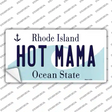 Hot Mama Rhode Island State Novelty Sticker Decal